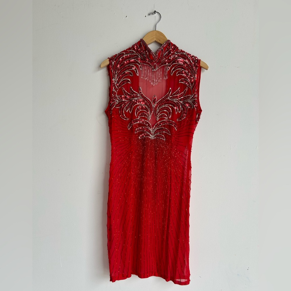 Vintage Glass Beaded Dress
